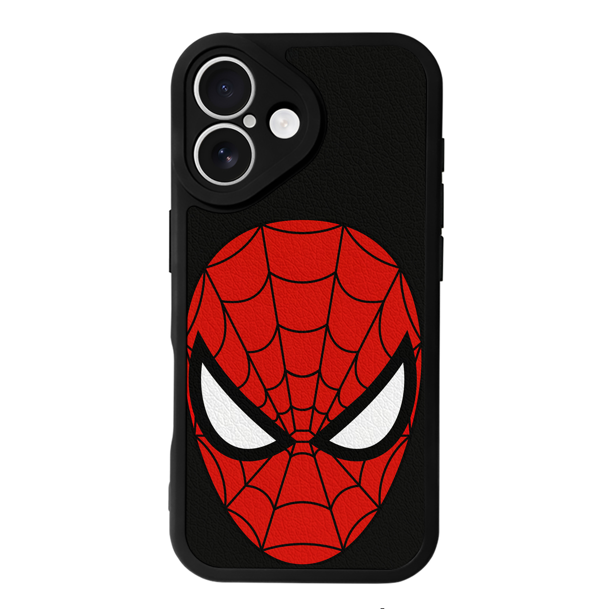 Spider Man スパイダーマン 【iPhone 16シリーズ対応】シリコンスマホケース（レザー調） 材質：シリコン